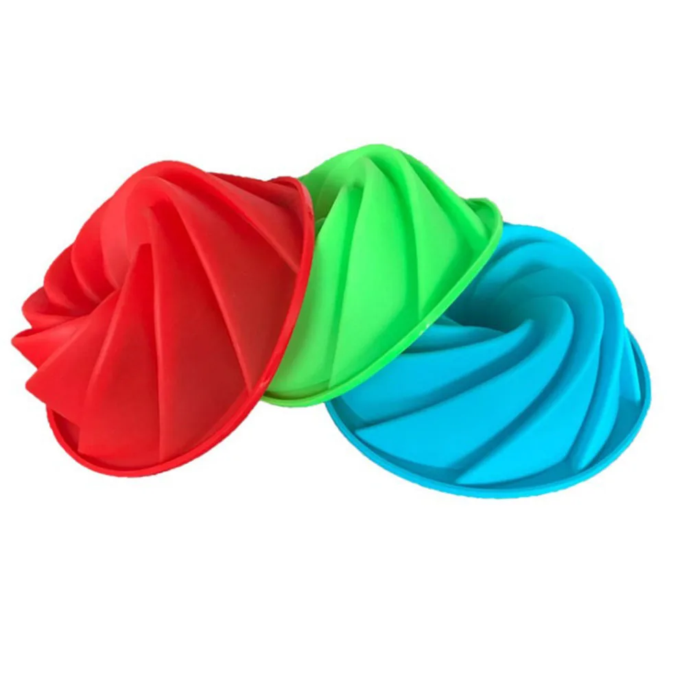 

Large Swirl Cake Bread Pastry Mold Silicone Reusable Mold Pan Bakeware DIY Mould Cake Decorating Tools Baking Supplies