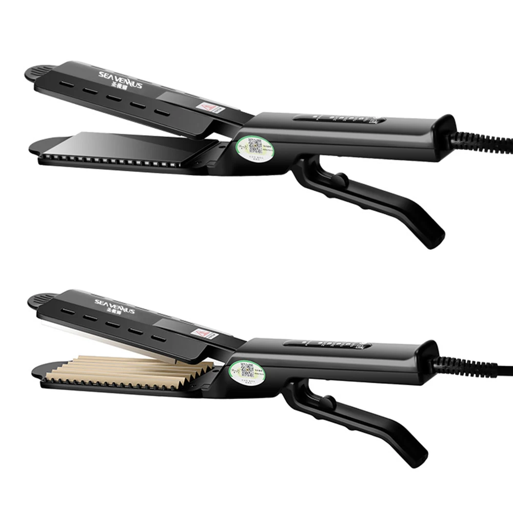 

Straightening Irons Heating Plate Tourmaline Styling Tools Curly Widening 2 In 1 Dry And Wet 10 Segment Four-Speed Thermostat