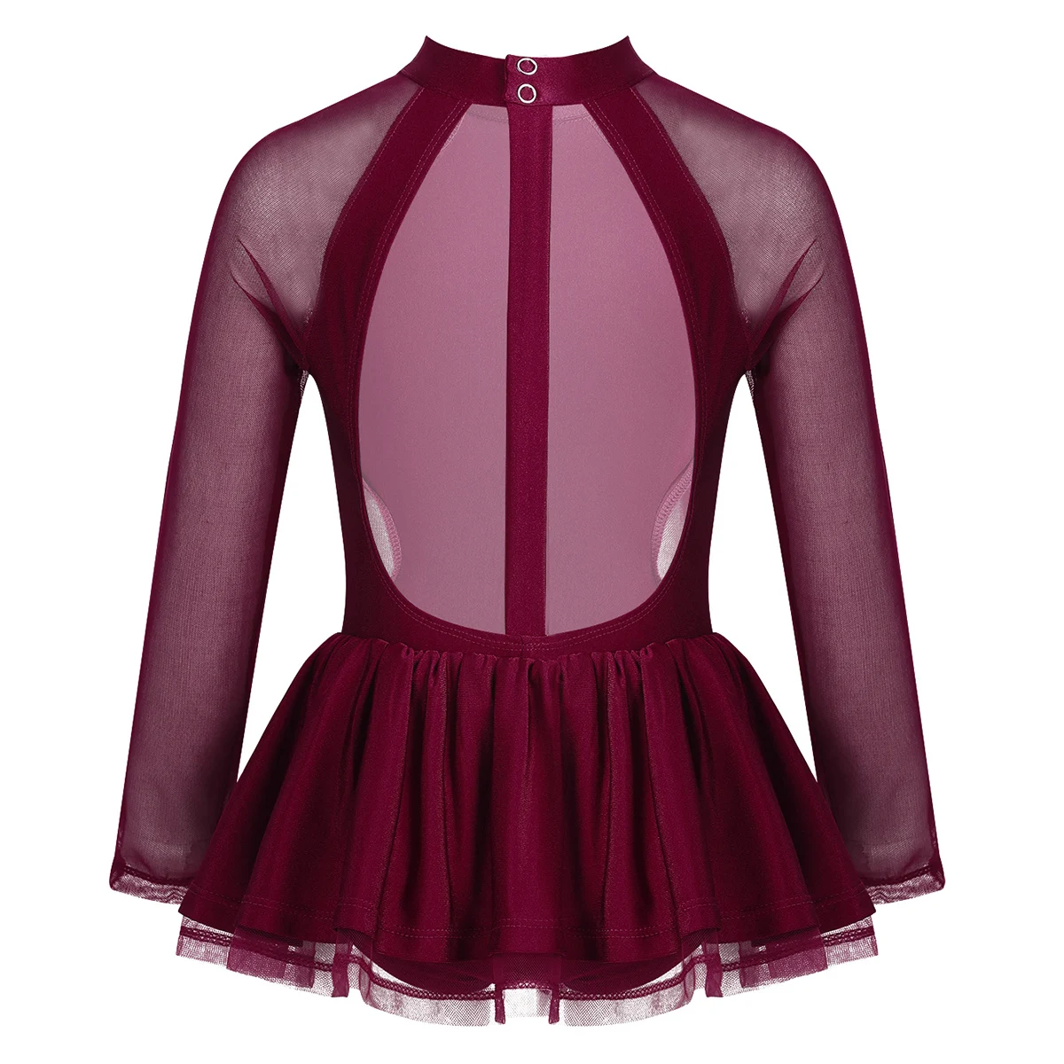 Детское платье с длинным рукавом для девочек из тюля фигурного катания