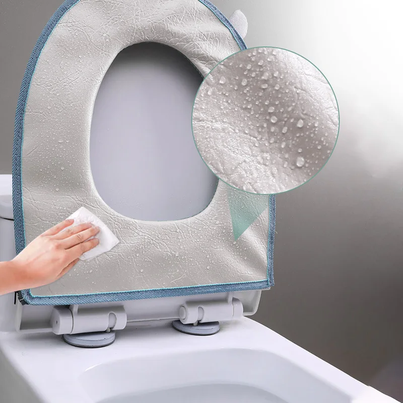 Универсальное теплое сиденье для туалета мягкий теплый чехол на молнии унитаза