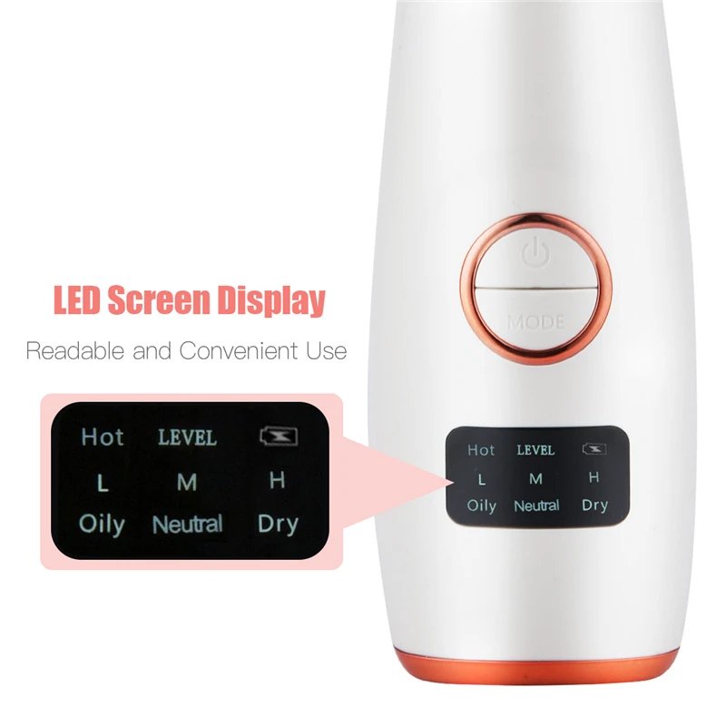 

CkeyiN Blackhead Remover Vacuum Facial Pore Cleanser Hot Compress Face Acne Pimple Suction Removal Extractor Skin Care Beauty