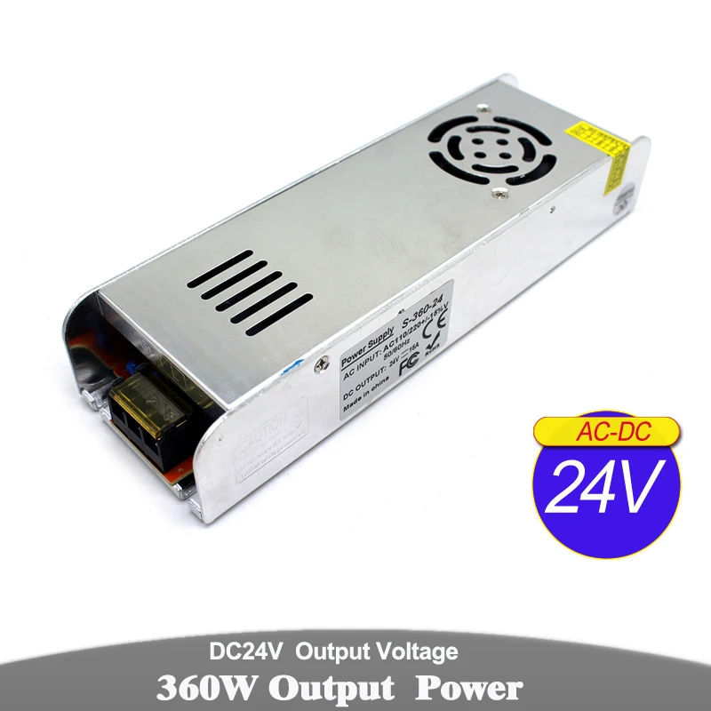 Переменный источник питания DC12V DC24V 48W 60W 72W 100W 120W 150W 180W 200W 240W 250W 300W 350W 360W