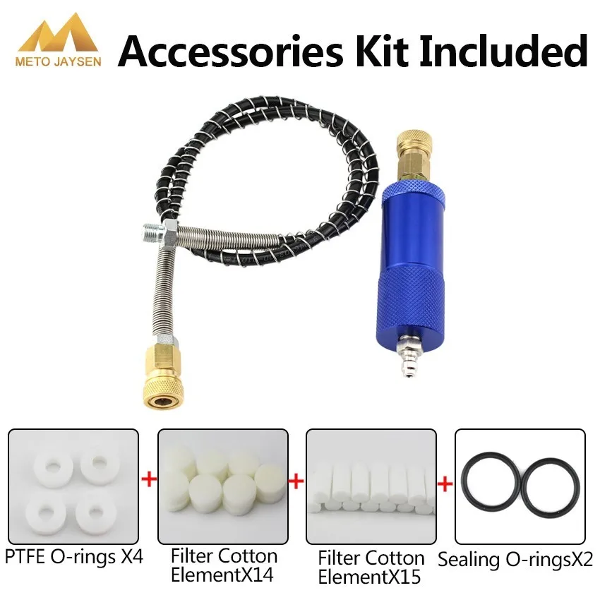 PCP Пейнтбол ВВС ручной воздушный насос M10x1 водомасляный сепаратор 300bar/4500psi