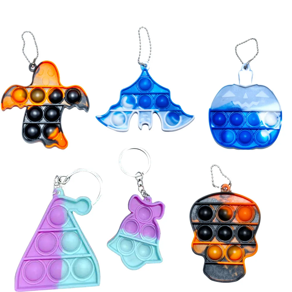 

Rainbow Bubble Pops Fidget Kids Toy Sensory Autisim Special Need Its Anti-stress Stress Relief Squishy Fidget Toy Random Color