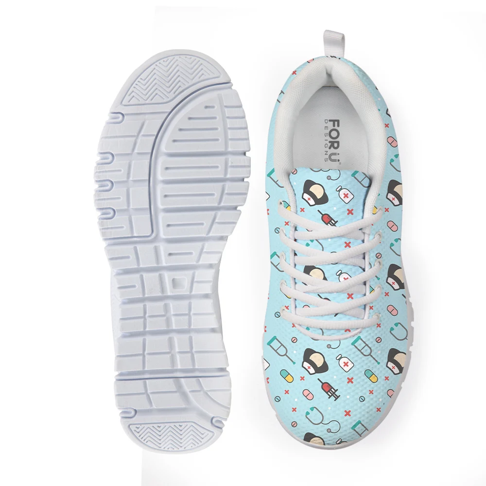 

Customized Sneakers Kid Flats Nurse Shoes Spring Kid HOT 3D Cute Nurse Printed Lace-up Comfortable Shoes for Kid Flats
