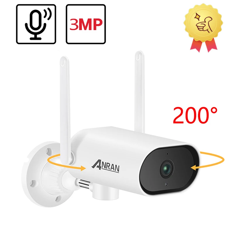 

IP-камера видеонаблюдения ANRAN, 3 Мп, PTZ, Wi-Fi