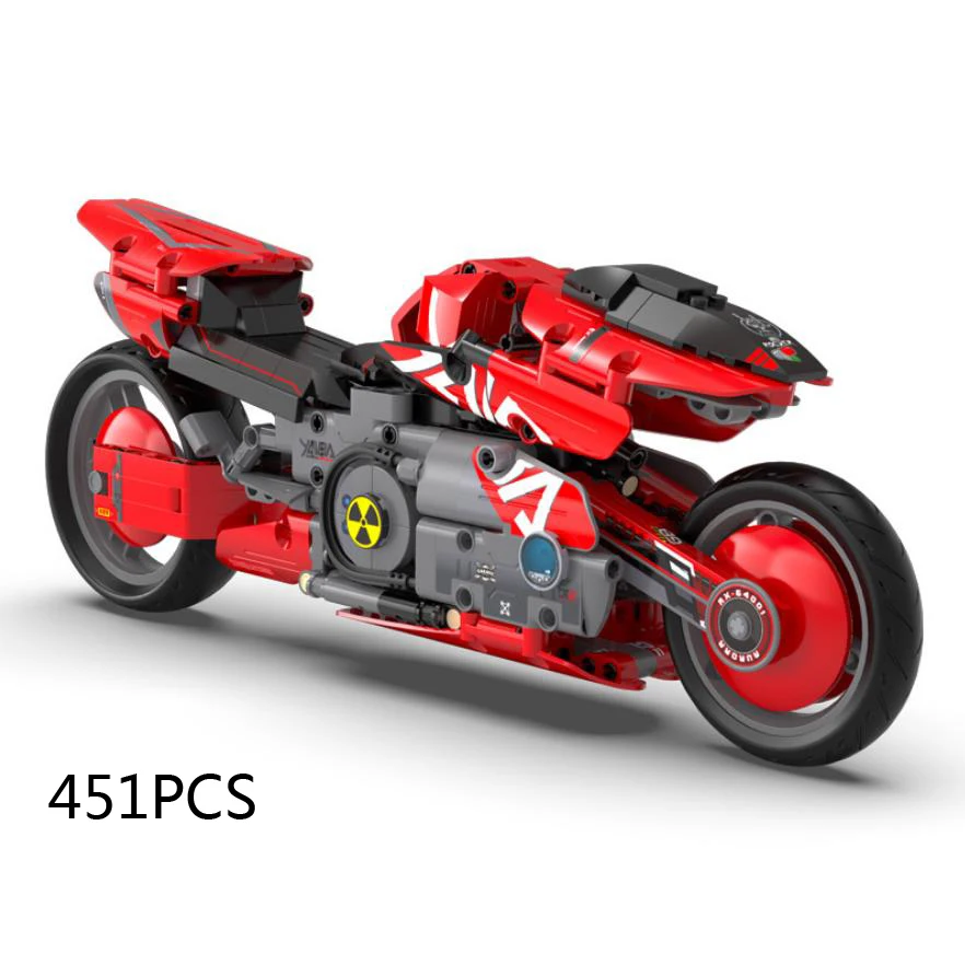 Техническая игра в масштаб 1:6 кирпичи для сборки мотоцикла строительные блоки