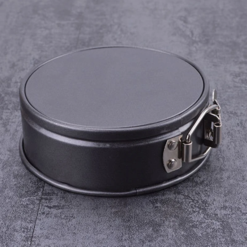 

5 Pcs Kitchen Cake Baking Pan Round Shape Non-Stick Cake Mold Steel Pan Set Removable Bottom Cake Decorating Tools