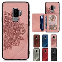 leather wallet magnetic phone case for samsung galaxy s21 fe s20 plus a52 a72 a12 a32 note 20 ultra leather card slots holder