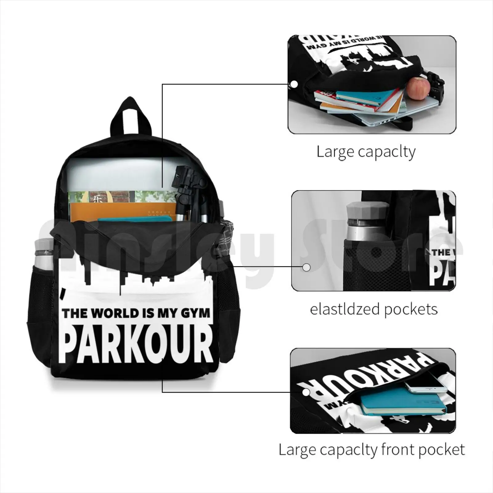 Паркур -- трекер наружный походный рюкзак для верховой езды альпинизма