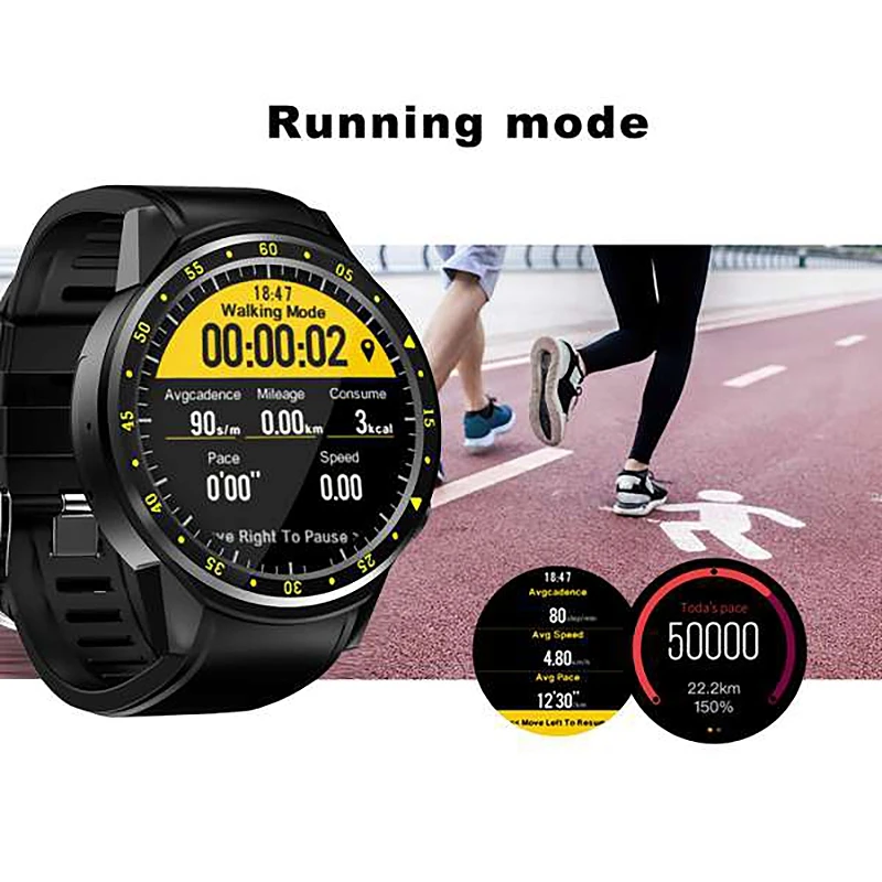 F1 смарт часы GPS трекер сердечного ритма мужские умные мульти спортивный режим сим