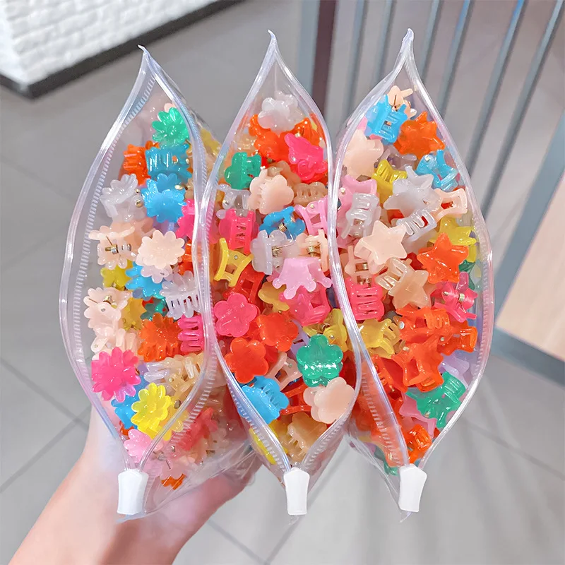 

CYGJFC 30 шт./упак. дети желе Цвет Цветочная корона, небольшом волосяным Шарм Детские аксессуары для волос заколки для волос для девочек, повязка...