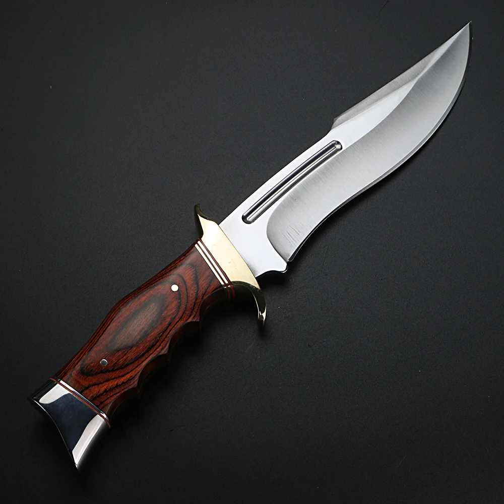 Outdoor knife camping hunting self-defense short straight survival high hardness military retired |