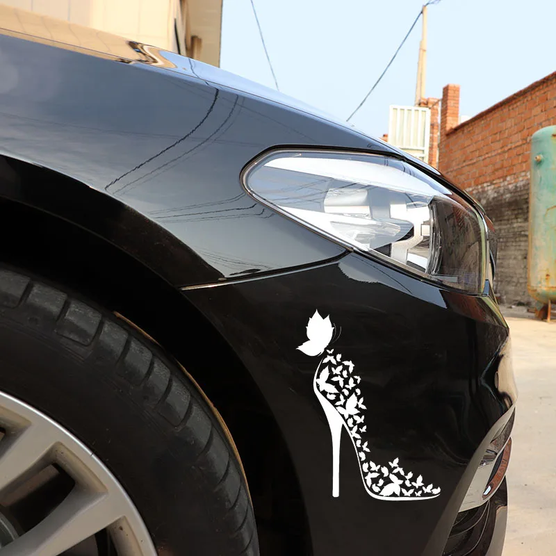 13 см * 17 1 Модный декор в виде бабочки Виниловая наклейка для автомобиля мотоцикла
