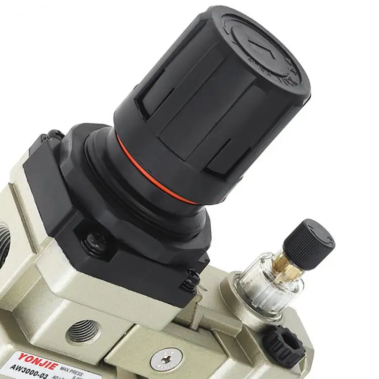 AC3010-03 воздушный компрессор 0-1.0mpa Регулируемый два Союза масла воды Сепаратор Регулятор PT3/8(мм) Калибр с манометром