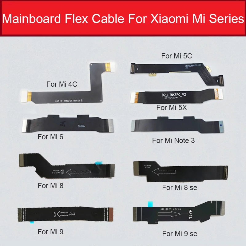 Материнская плата гибкий кабель для Xiaomi Mi 9 9SE 8 Lite Youth 8X 8se 6X 6 5X 5S 5C 5 4i 4C 3S Note 3 Pocophone F1