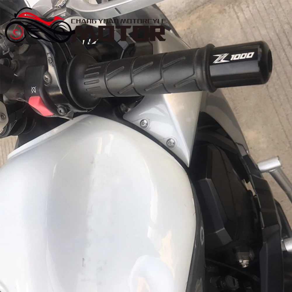 Для KAWASAKI Z800 Z 800 2013 2018 de la motocicleta CNC apretones manillar Bar termina tapa deslizante|Руль велосипеда| |