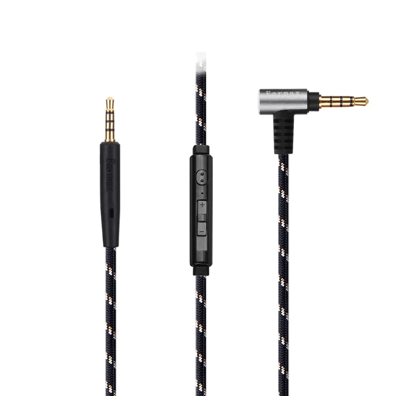 

NEW!! OCC Nylon audio cable with mic For AKG Y40 Y55 Y50 Y45BT K545 k490 NC N90Q N60NC Y500 Y50BT N700NC M2 headphones
