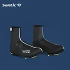Зимняя защита для обуви Santic для езды на велосипеде, ветрозащитная Водонепроницаемая теплая защита для обуви, защита для мужской обуви азиатского размера