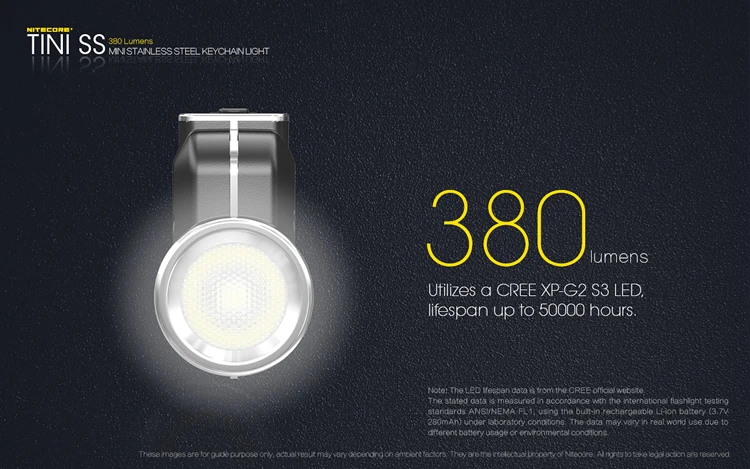 NITECORE TINISS tini CU Micro micro USB Перезаряжаемый светильник для ключей Мини EDC флэш-светильник металлический брелок Светильник встроенный аккумулятор