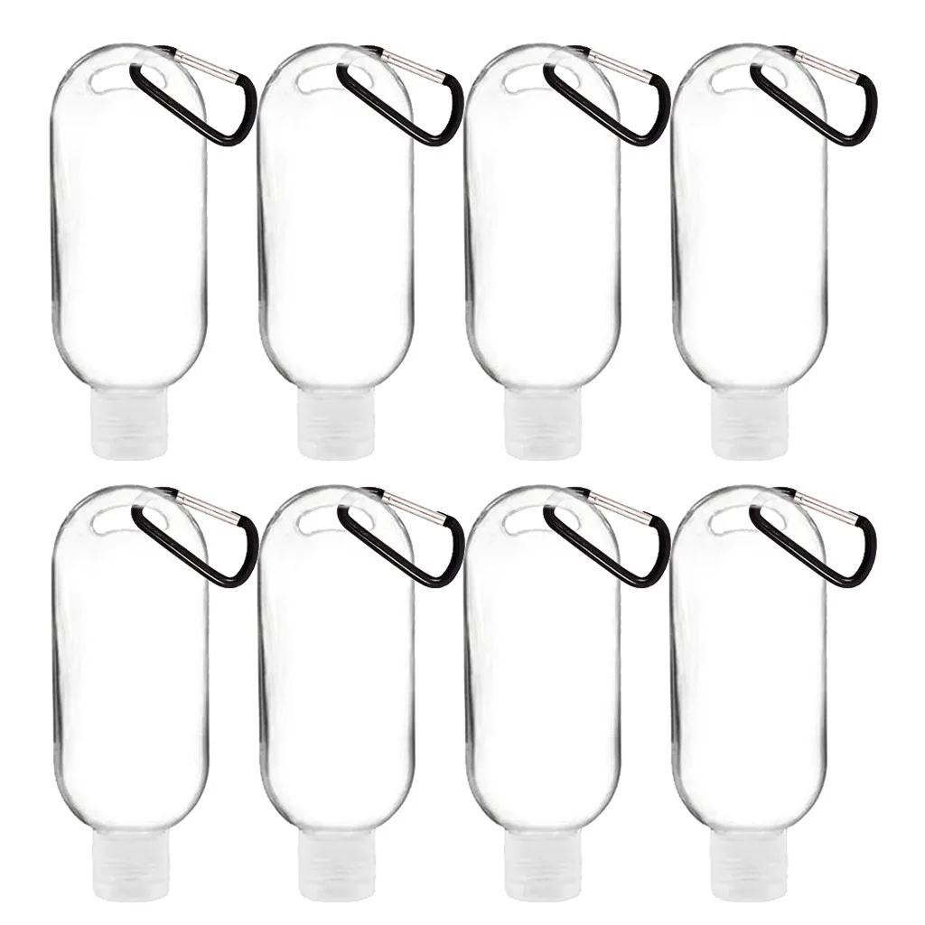 8 шт Мини Ясно брелок бутылки Портативный для путешествий пластиковая посуда