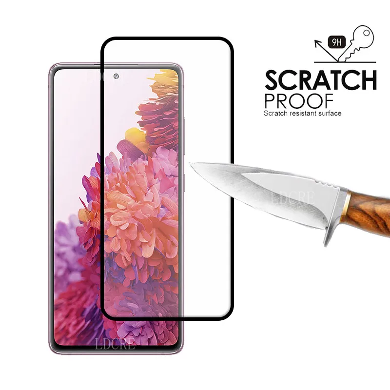 4 en 1 para Samsung Galaxy S20 FE Glass para Samsung S20 FE Full HD Vidrio templado para Samsung S20 Fan Edition FE Lite Lens Glass-3