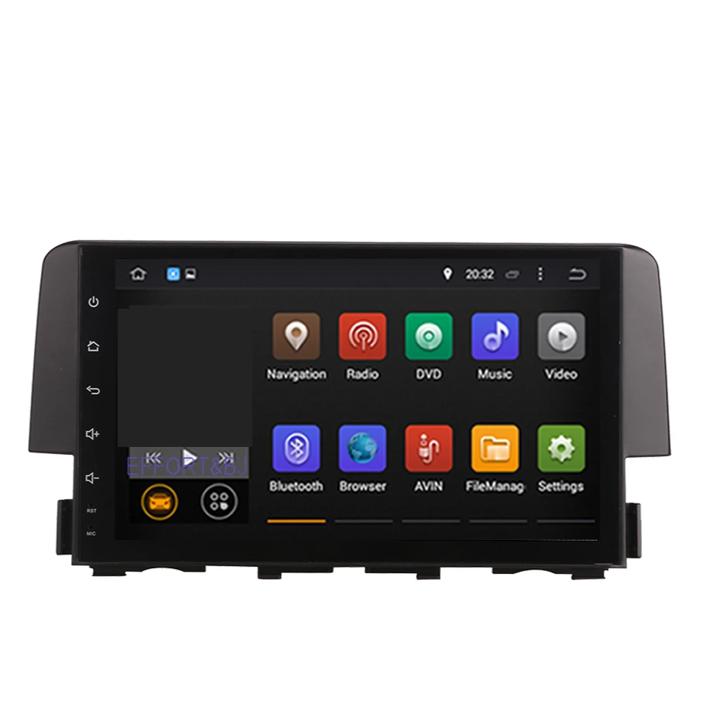 

Автомобильный GPS-навигатор с IPS-экраном, Android 2016, для Honda Civic 2022-, 9 дюймов, автомобильное радио, стерео, мультимедийный DVD-плеер