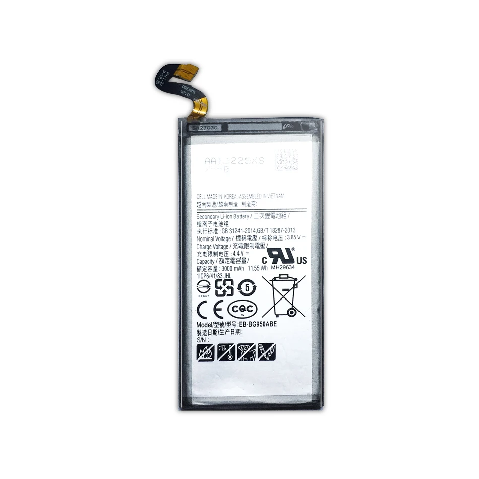 Сменный аккумулятор EB-BG950ABE для Samsung Galaxy S8 SM-G9508 G9508 G9500 G950 G950U G950F 3000 мАч + номер