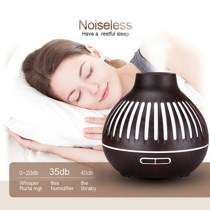 

Electric Aroma Air Diffuser Wood Grain Ultrasonic Air Humidifier Essential Oil Aromatherapy Mist Maker