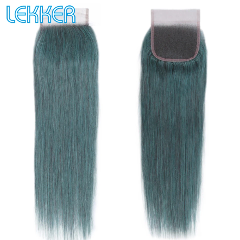 Lekker волосы бразильские Straigtht Связки с закрытием свободная часть предварительно