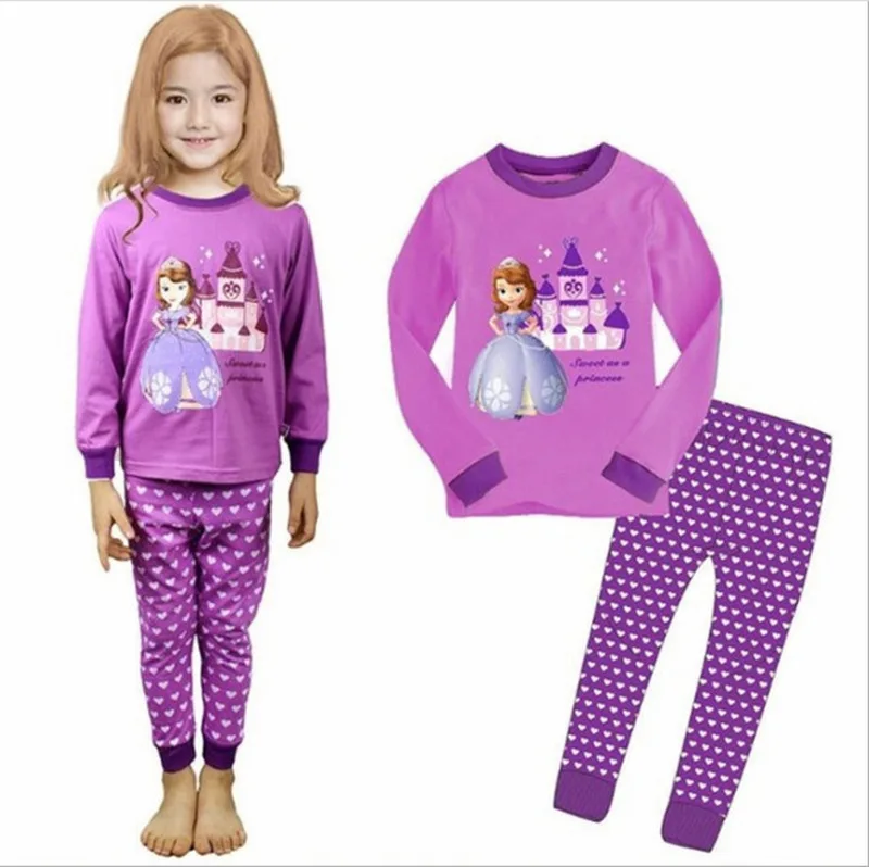 Winter Baby Girl Minnie Mouse Christmas Pajama Princess Sofia Duck Toddler Kids Clothes Fall SleepWear Boys Pajamas Sets |