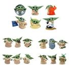 Экшн-фигурки из сериала мандалор Baby Yoda Grogu, игрушки мини 4-6 см, Hasbro, милые кукйла оды, Звездные войны, йода, воин, горячий подарок для детей