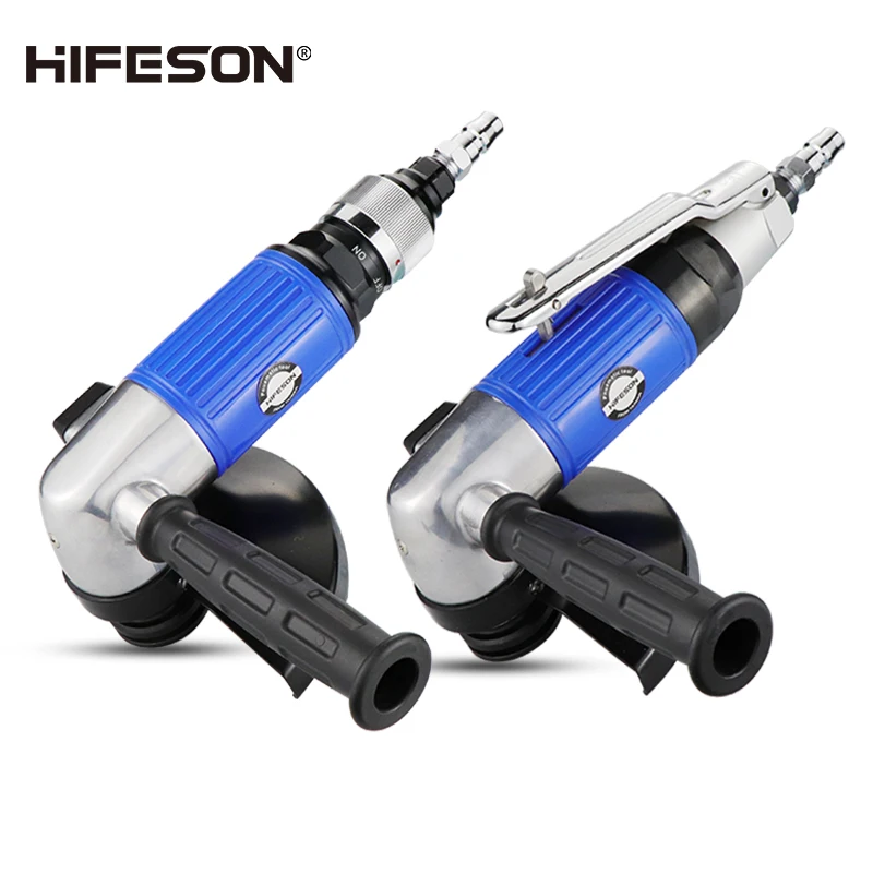 125R 5 Inch Pneumatic Angle Grinder Large Torque Grinding Wheel Polishing Machine Grinding Stone Derusting Pneumatic Tool