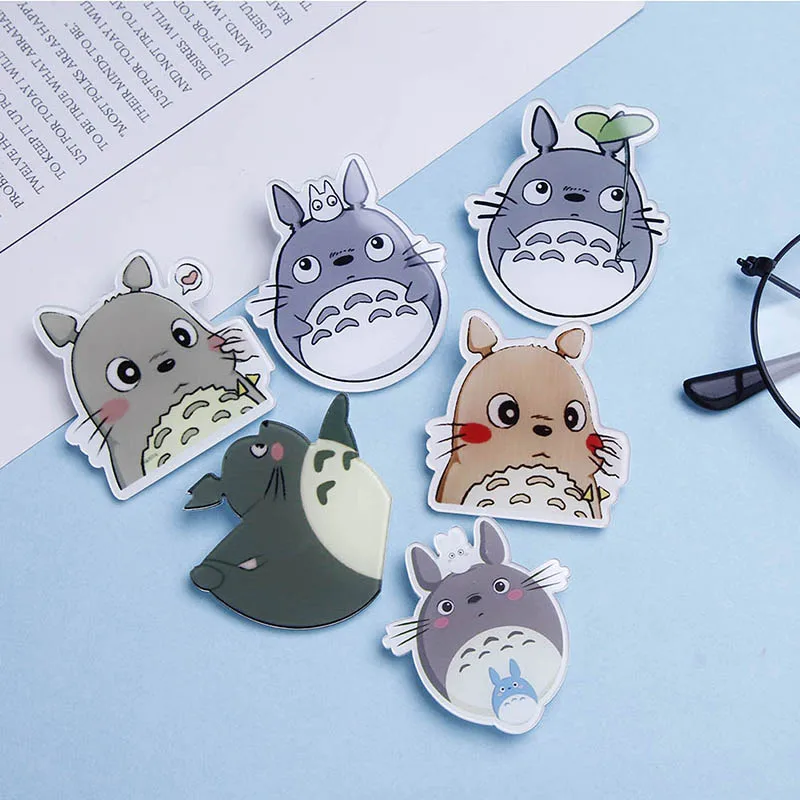 1 шт. модные креативные Мультяшные аниме Броши Тоторо пять стилей для женщин и