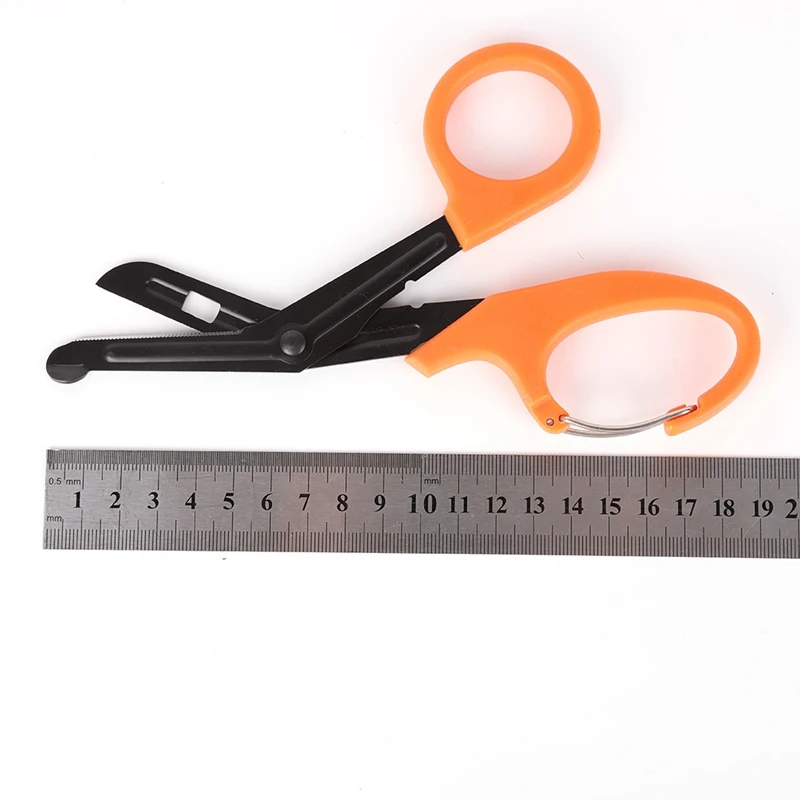 Открытый аварийно спасательных ножницы для выживания с мелкими зубьями карабин