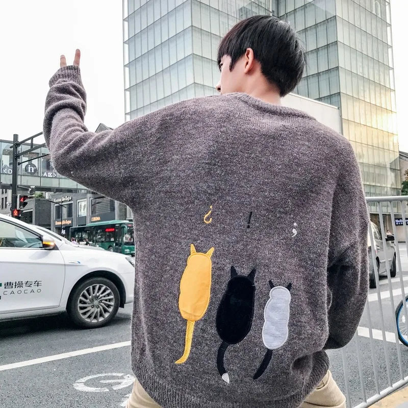 Liketkit мужские повседневные свитера 2019 вязаные пуловеры с круглым вырезом и