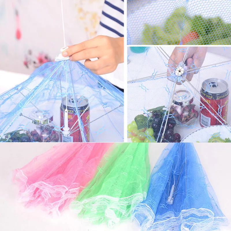 

NEW Newest Umbrella Style Food Cover Anti Fly Mosquito Meal Cover Lace Table Home Using Food Cover Kitchen Gadgets Cooking Tools