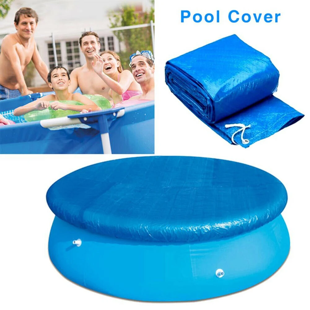 

Swimming Pool Cover 4/5FT Pool Stairs Cover Swimming Tub Round Solar Home Outdoor Bubble Blanket Pool Accessories