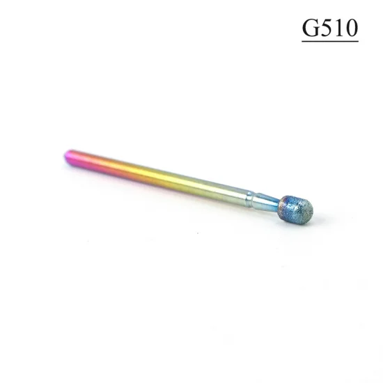 G510 STZ, 1 шт., фрезы для маникюра, алмазные сверла для ногтей, фрезы с шариковым пламенем, роторная шлифовальная машина для удаления кутикулы, инструменты для ногтей#1514-3 - Цвет: G510