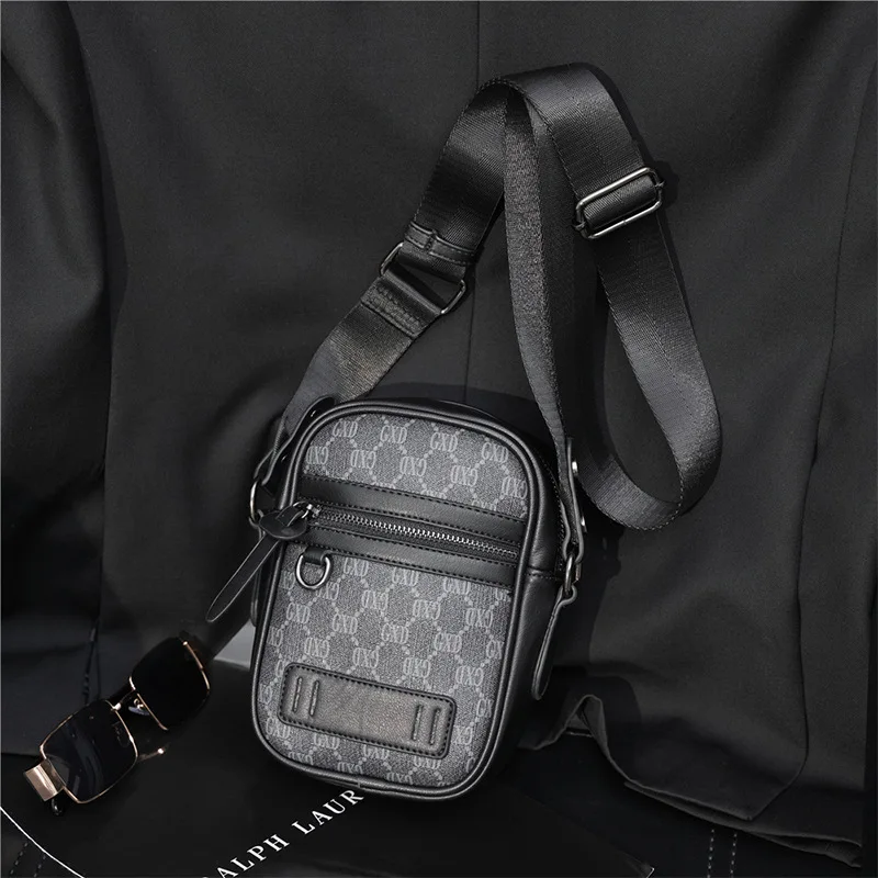 

Men Fashion Casual Small Flap Bag Sling Shoulder Crossbody Bag Luxury Design Male Mini Messenger Bag Phone Pouch Pack sac homme