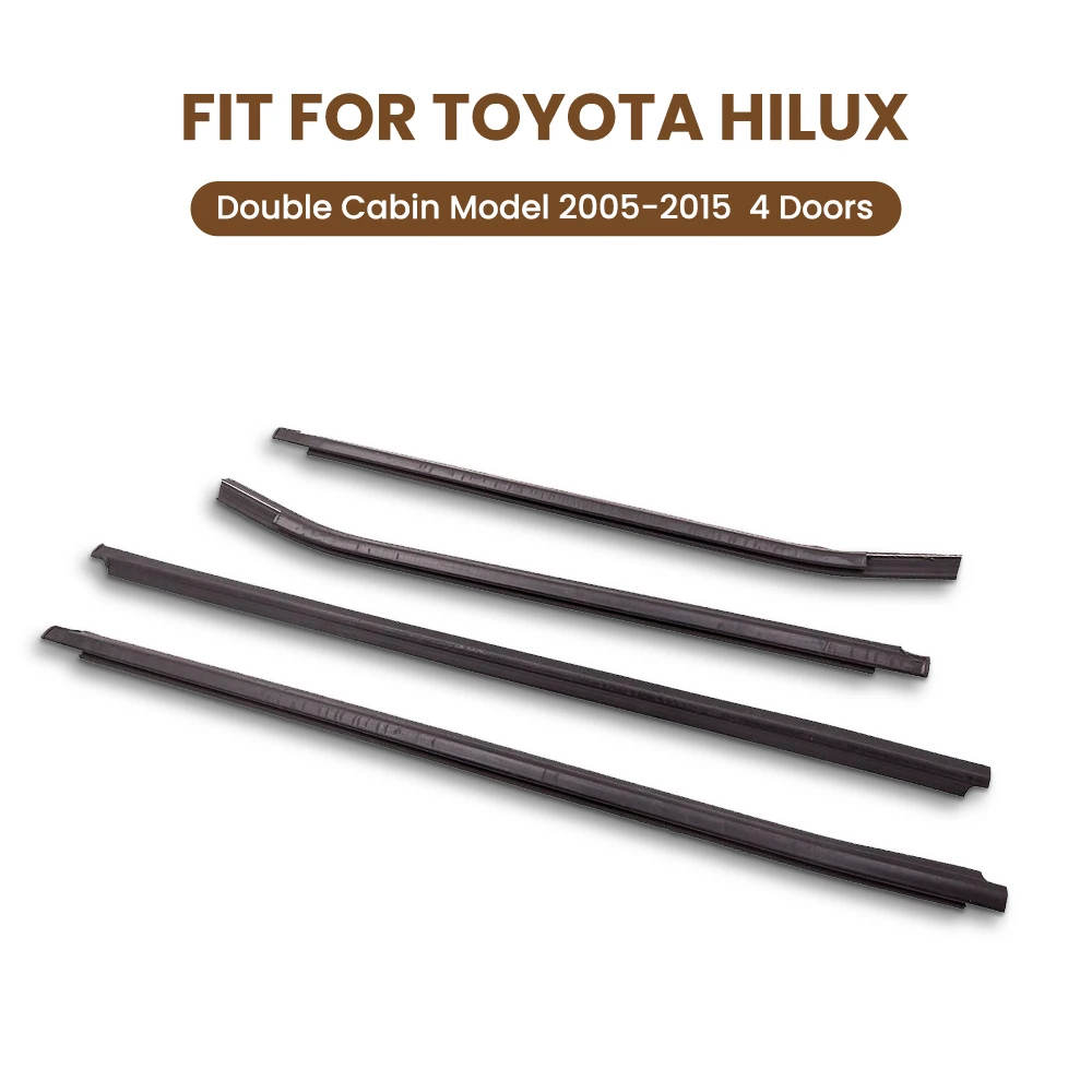 

4 шт., Уплотнители для окна и двери для Toyota Hilux SR5 VIGO Dual Cab 05-15