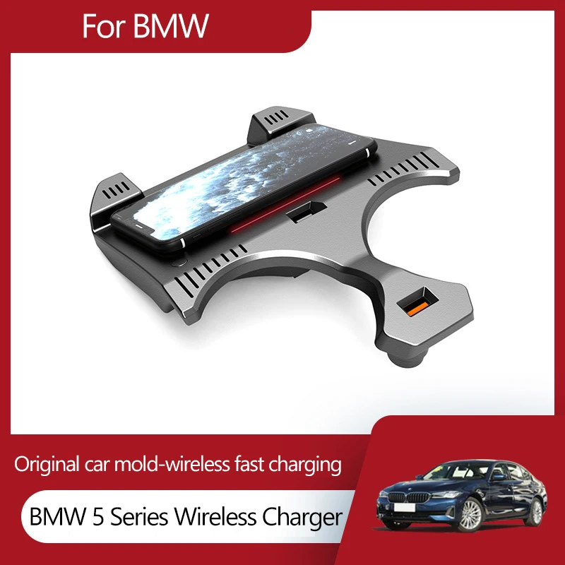 15w car mobile phone wireless charger for bmw 3456 series x3 x4 x5 x6 accessories central control modification parts free global shipping