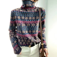 add wool turtleneck restoring ancient ways ms sets loose long sleeved t shirt qiu dong fashionable western style jacket