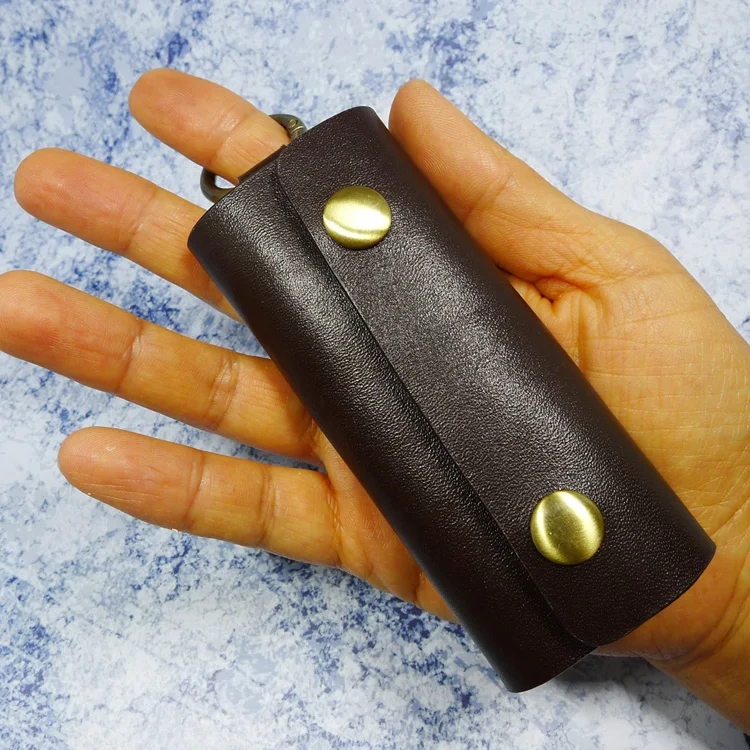 

Мини-органайзер для ключей blongk, кожаный маленький держатель для ключей на талии, портативный чехол для ключей для мужчин и женщин 1135Y