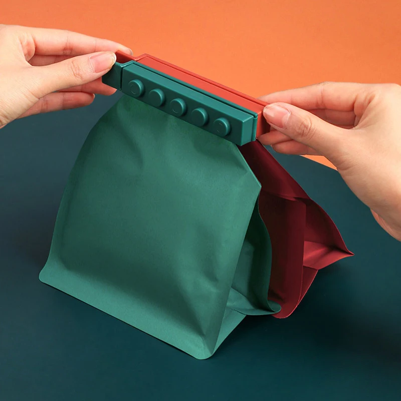 

4 шт. снэк-машина для непрерысной герметизации бытовой влагостойкие многоцелевой Кухня Еда уплотнительный зажим строительный блок Пластик ...