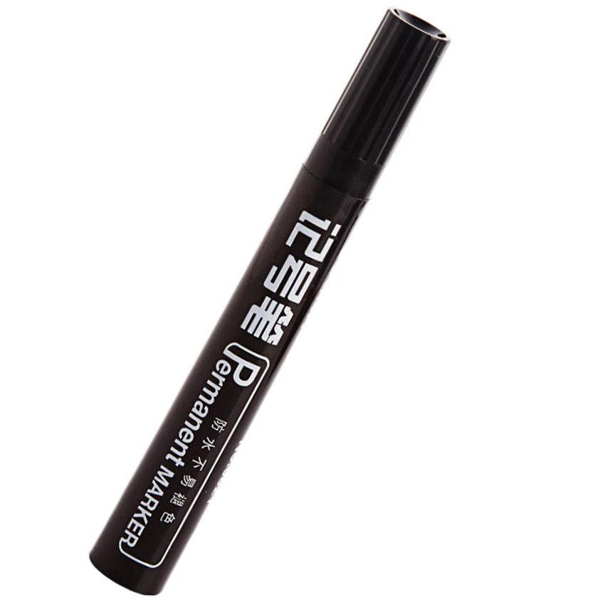 Перманентные маркеры с черными чернилами водостойкие для подписи студенческие