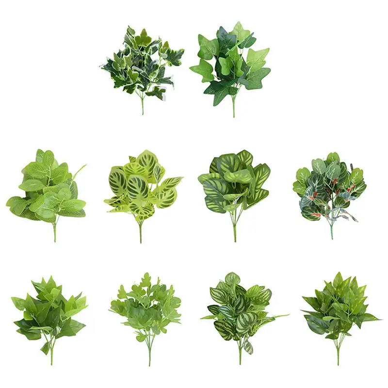 

2 шт./компл. реалистичные искусственные растения стержня 7 нитей Искусственный лист с длинным стволом искусственные зелени растение, украше...