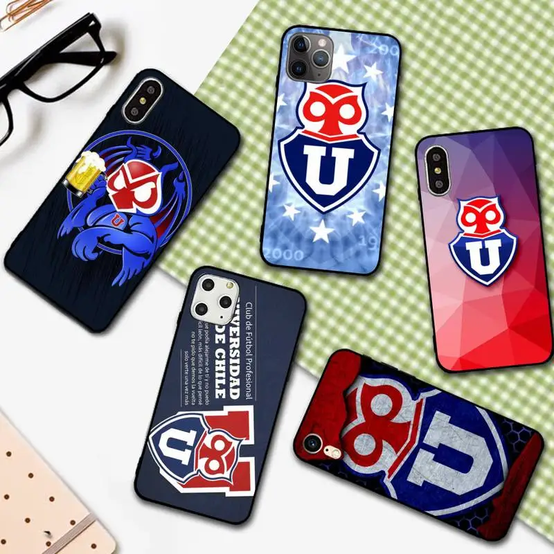 

YNDFCNB University of Chile fashion logo Phone Case for iPhone 11 12 pro XS MAX 8 7 6 6S Plus X 5S SE 2020 XR cover