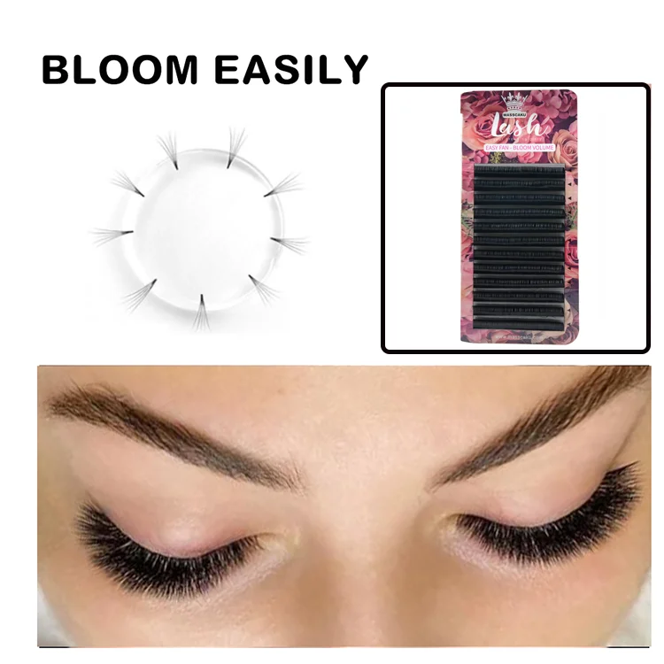 Ресницы для наращивания MASSCAKU 2d-6d магнитные крупные черные 1s |