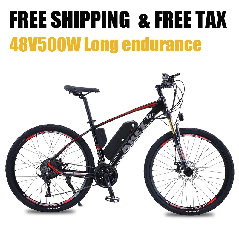 

Electric bike 27.5" 500W Beach Cruiser Bike with Removable 48V 13ah Battery Electric Bicycle 27 Speed Shifter ebike